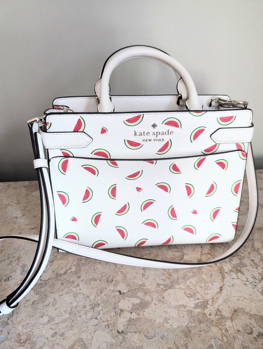 Offers Welcome Kate Spade ♠️ Watermelon Bag Kate Spade New York Staci Satchel ♠️ - Picture 3 of 16